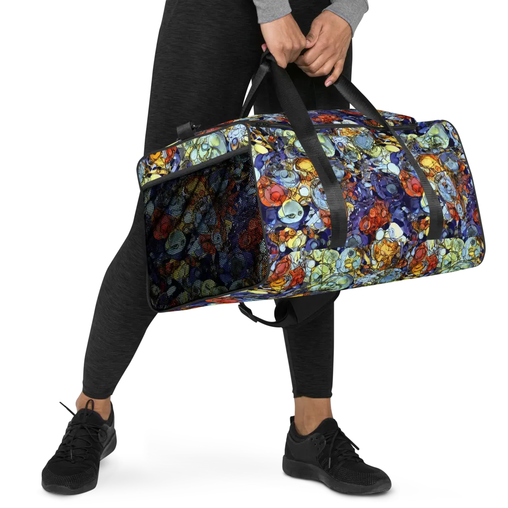 Saffron Garden on Duffle Bag — Right Front