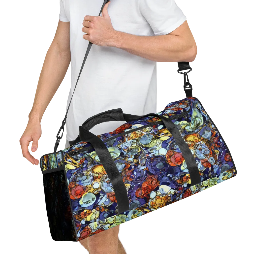 Saffron Garden on Duffle Bag — Right Front
