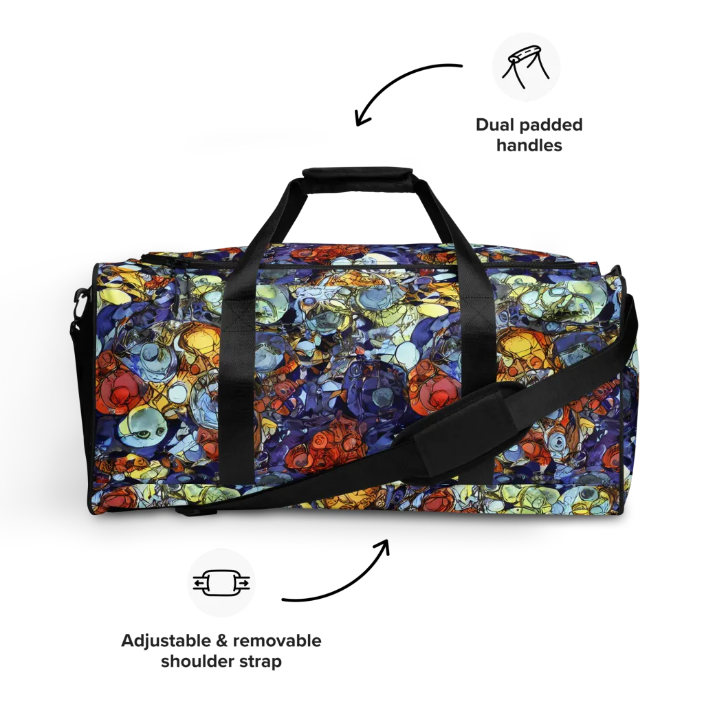 Saffron Garden on Duffle Bag — Front