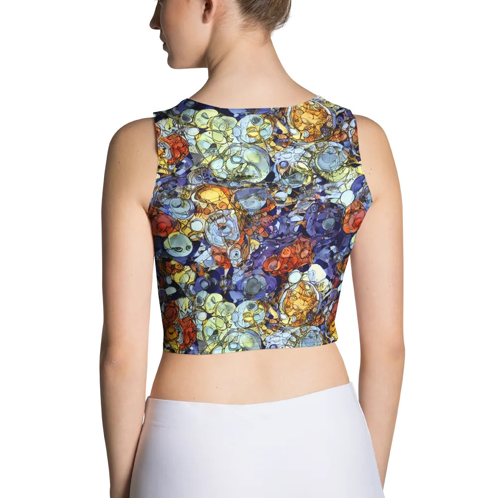 Saffron Garden on Crop Top — Back
