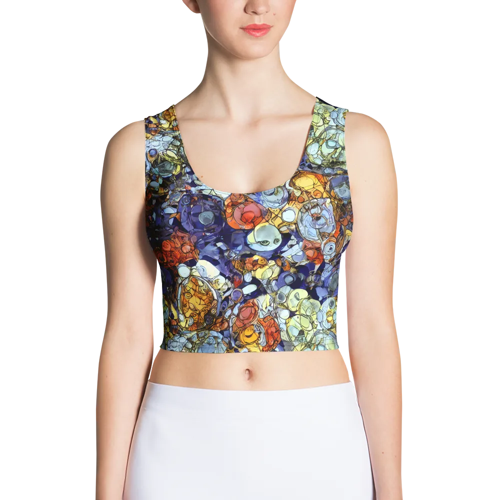 Saffron Garden on Crop Top — Front