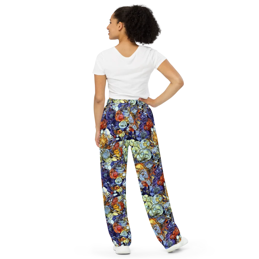Saffron Garden on Wide-Leg Pants — Back