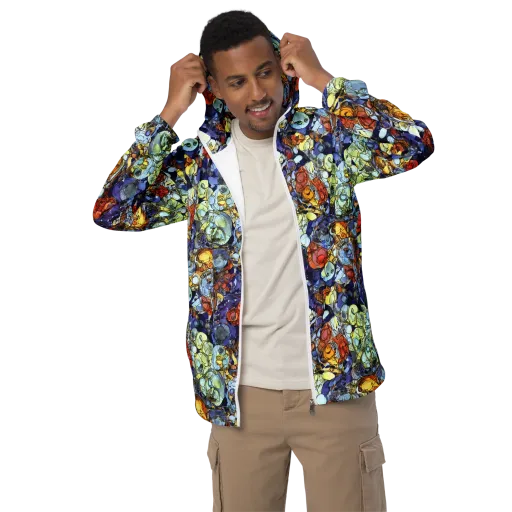 Saffron Garden on a Men's Windbreaker