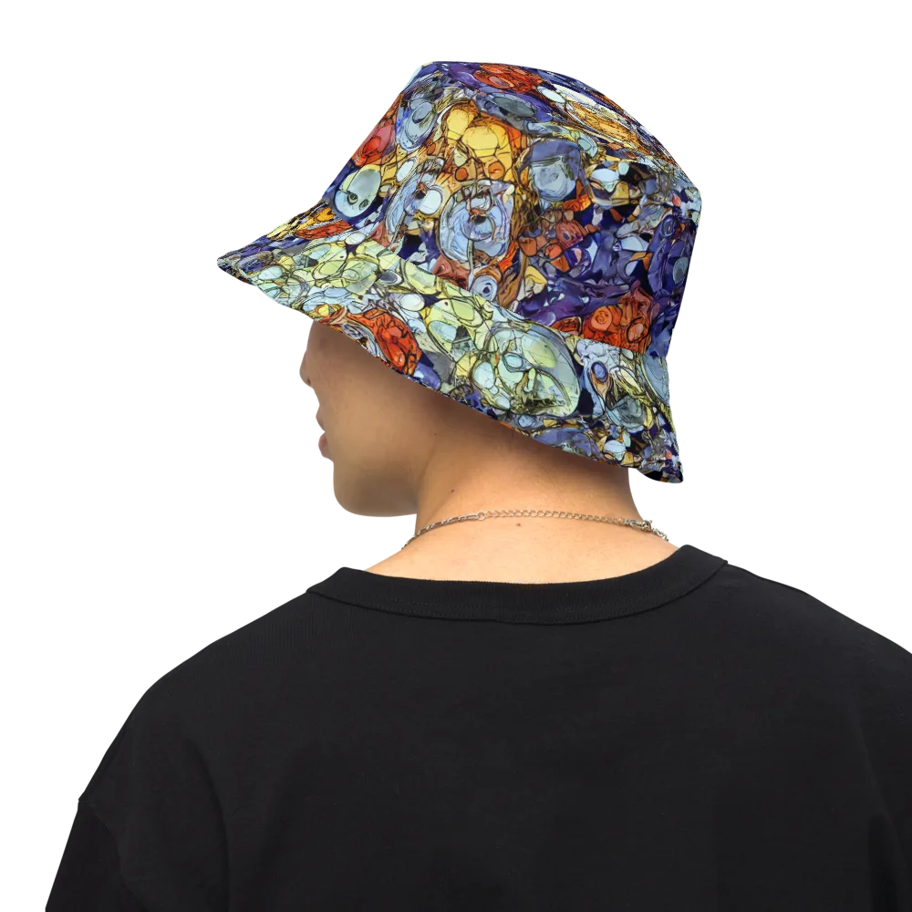 Saffron Garden on Reversible Bucket Hat — Back Inside