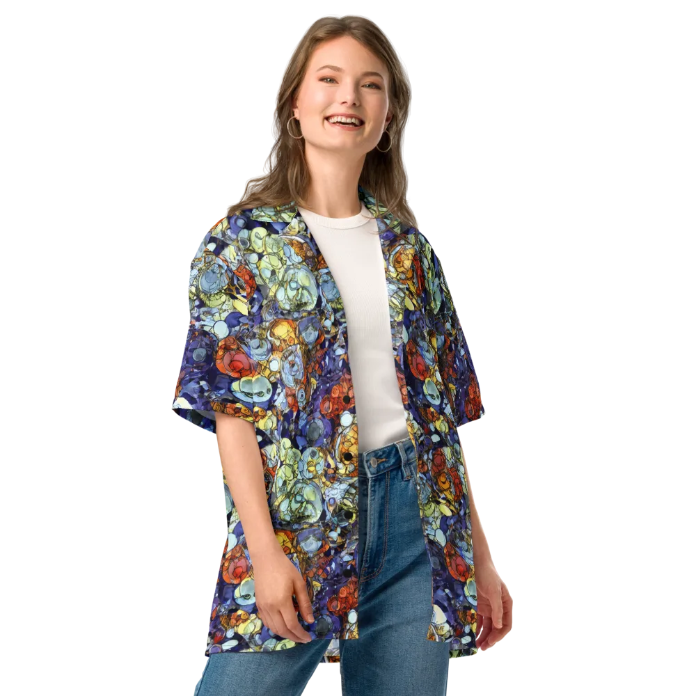 Saffron Garden on Button Shirt — Front