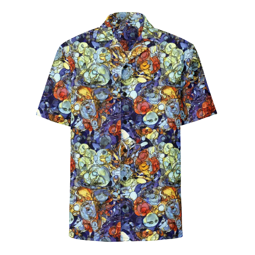 Saffron Garden on Button Shirt — Front