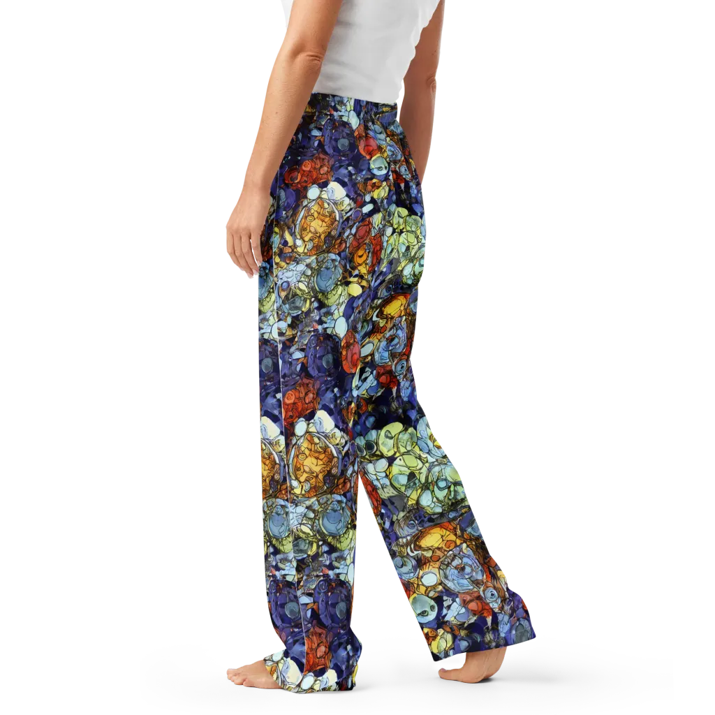 Saffron Garden on Women's Pajama Pants — Left