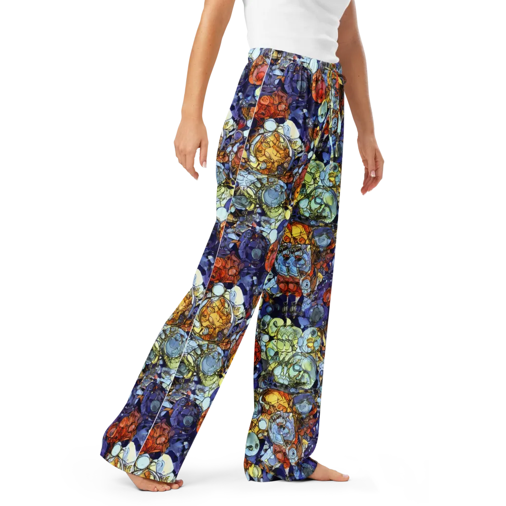 Saffron Garden on Women's Pajama Pants — Right Front