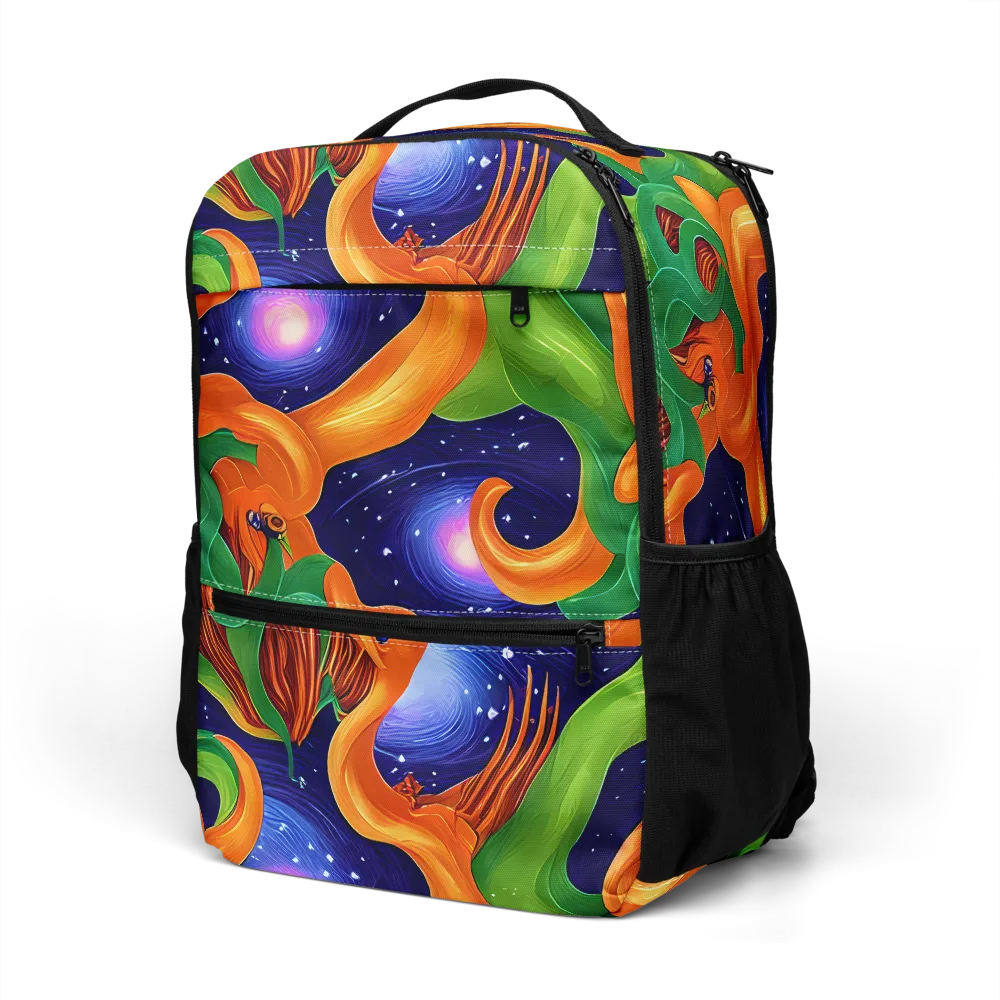 Cosmic Aviary on Utility Backpack — Left Front