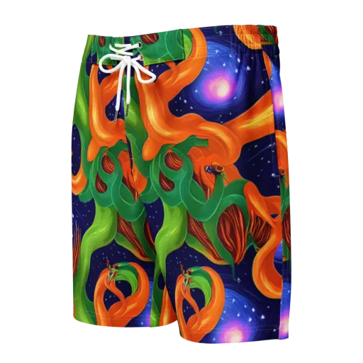 Cosmic Aviary on a Men's Board Shorts