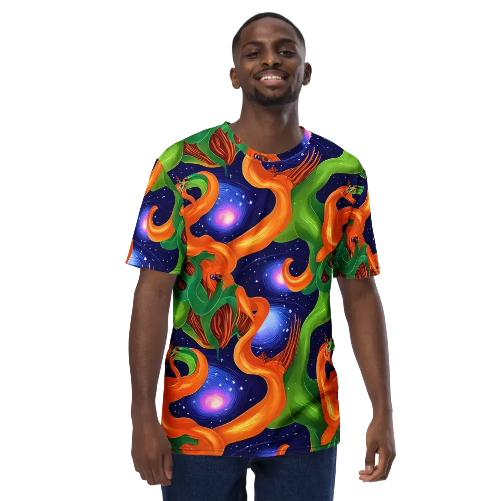 Cosmic Aviary on Men's Crew Neck T-Shirt — Front