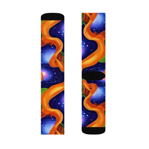 Cosmic Aviary on a Socks