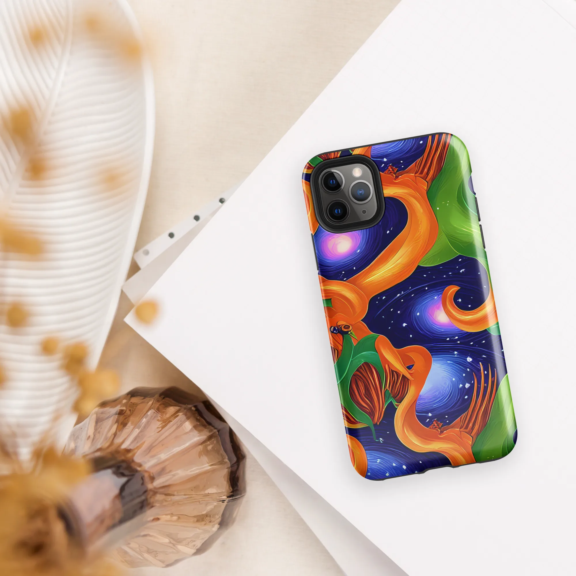 Cosmic Aviary on Tough Case for iPhone® — Front