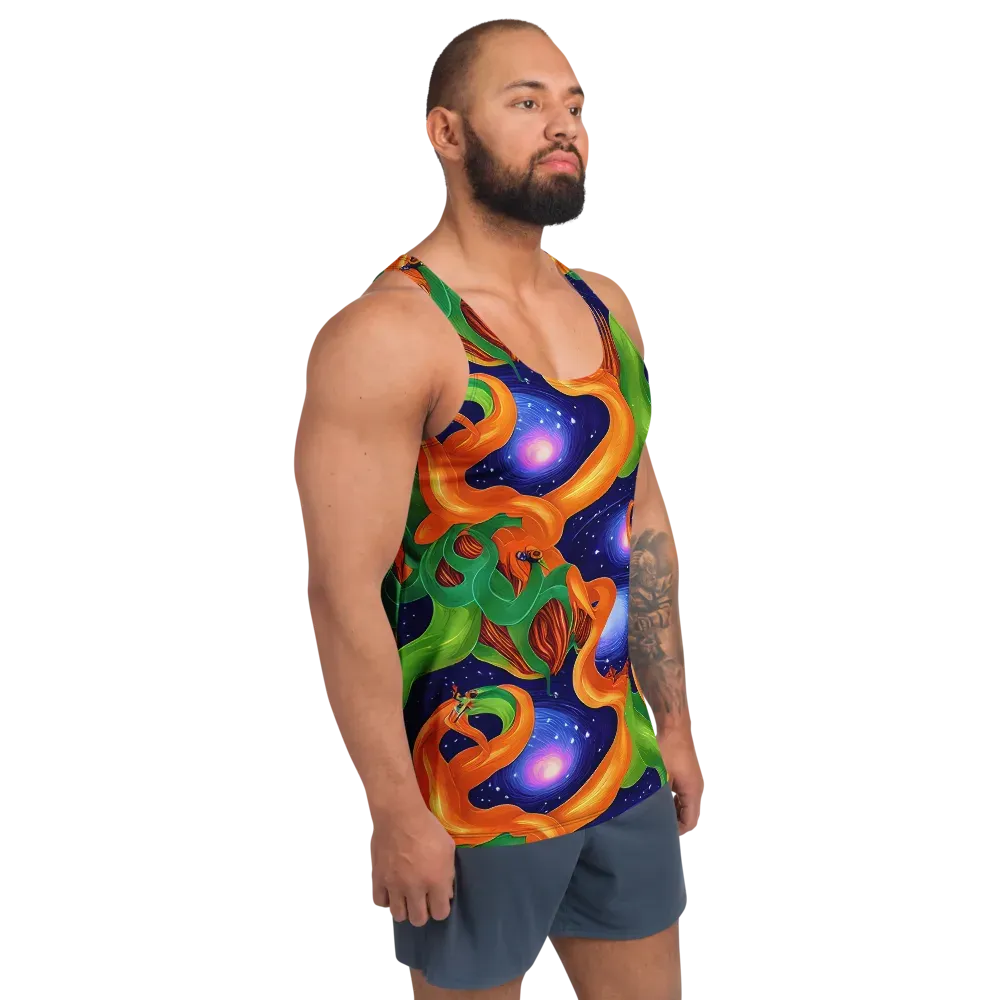 Cosmic Aviary on Men's Tank Top — Right Front