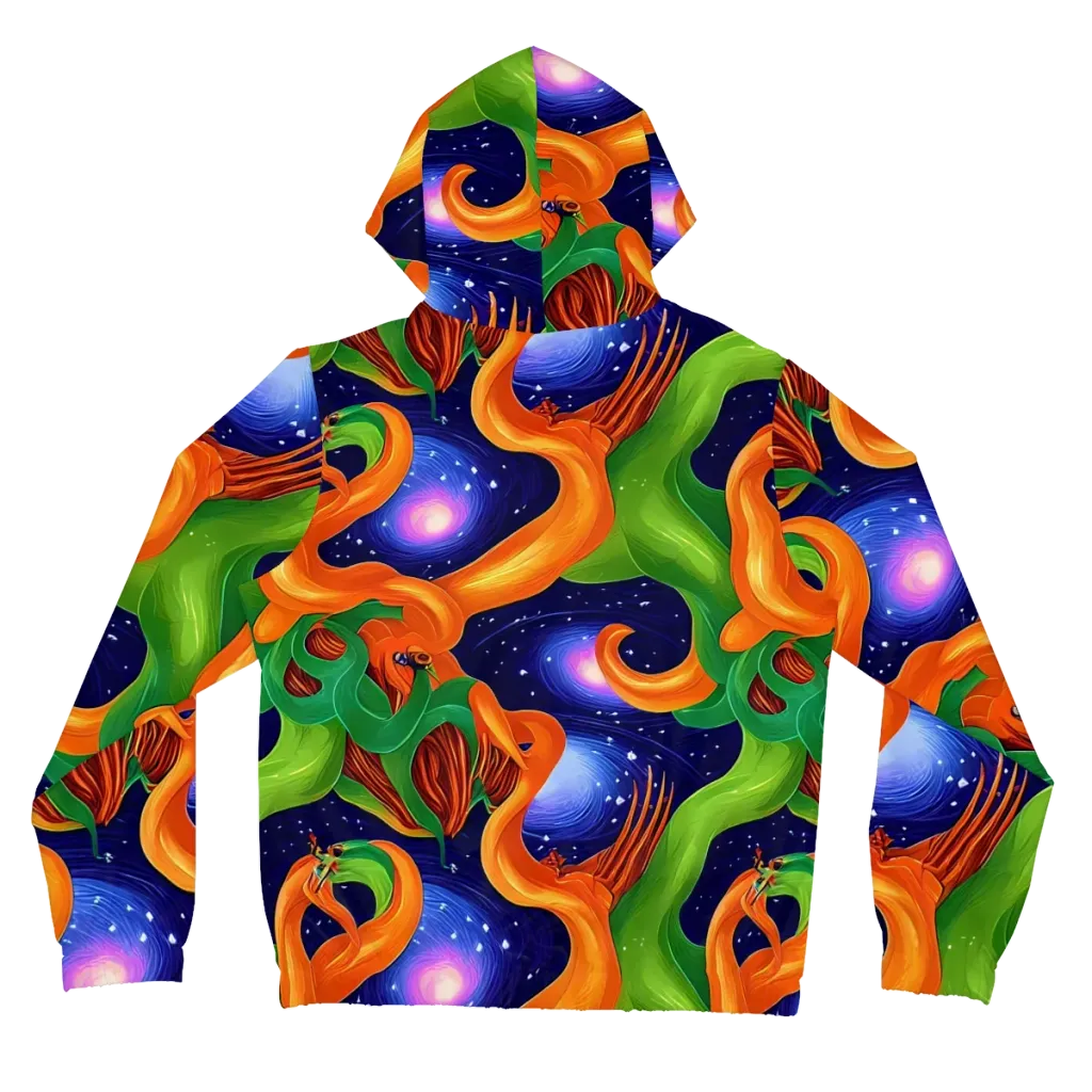 Cosmic Aviary on Women's Full-Zip Hoodie — Back
