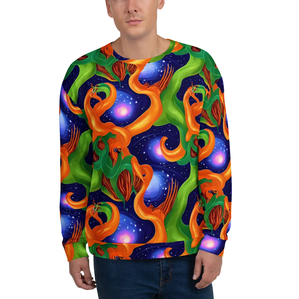 Cosmic Aviary on Sweatshirt — Front