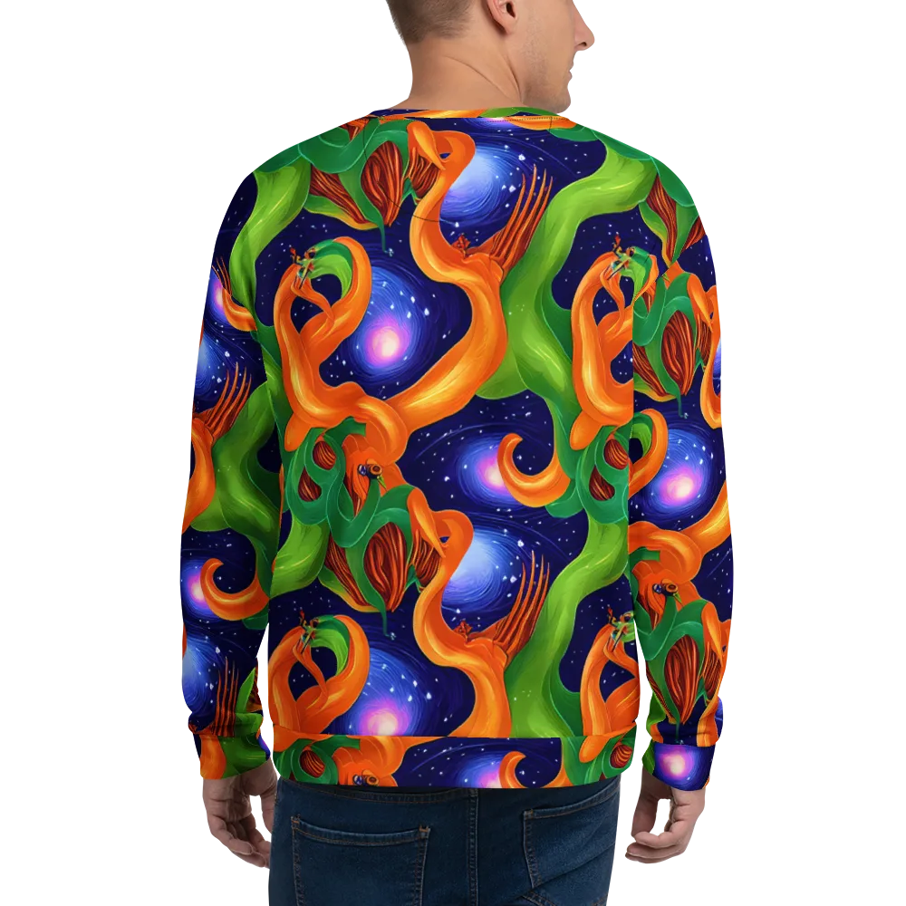 Cosmic Aviary on Sweatshirt — Back