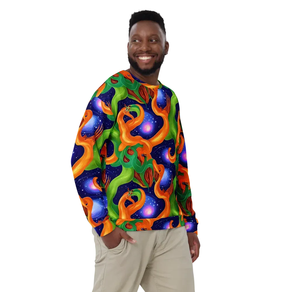 Cosmic Aviary on Sweatshirt — Front