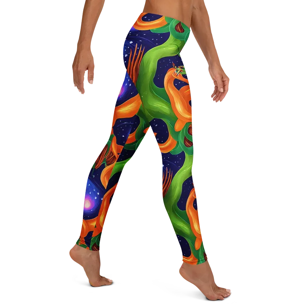 Cosmic Aviary on Leggings — Right