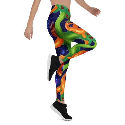 Cosmic Aviary on a Leggings