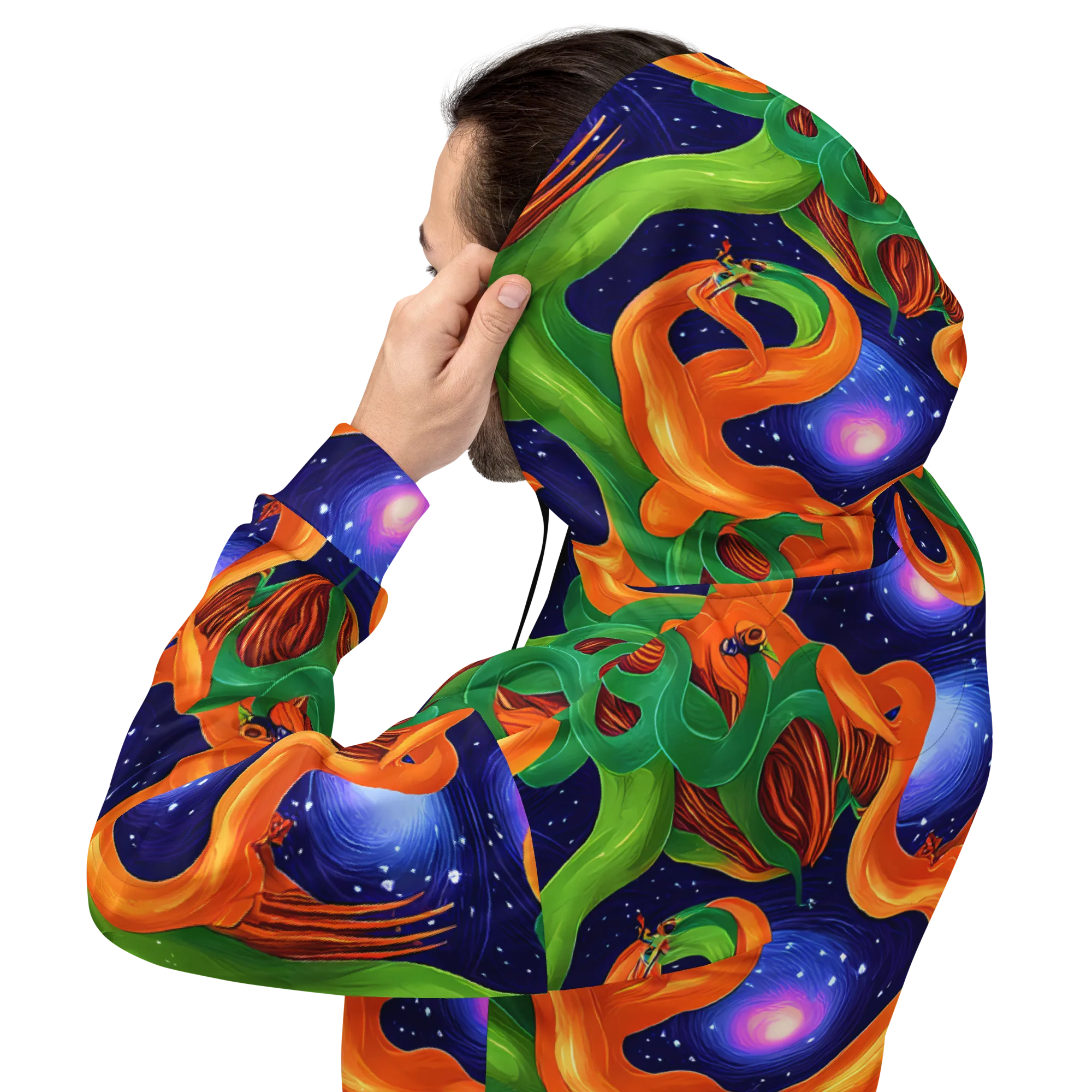 Cosmic Aviary on Hoodie — Back