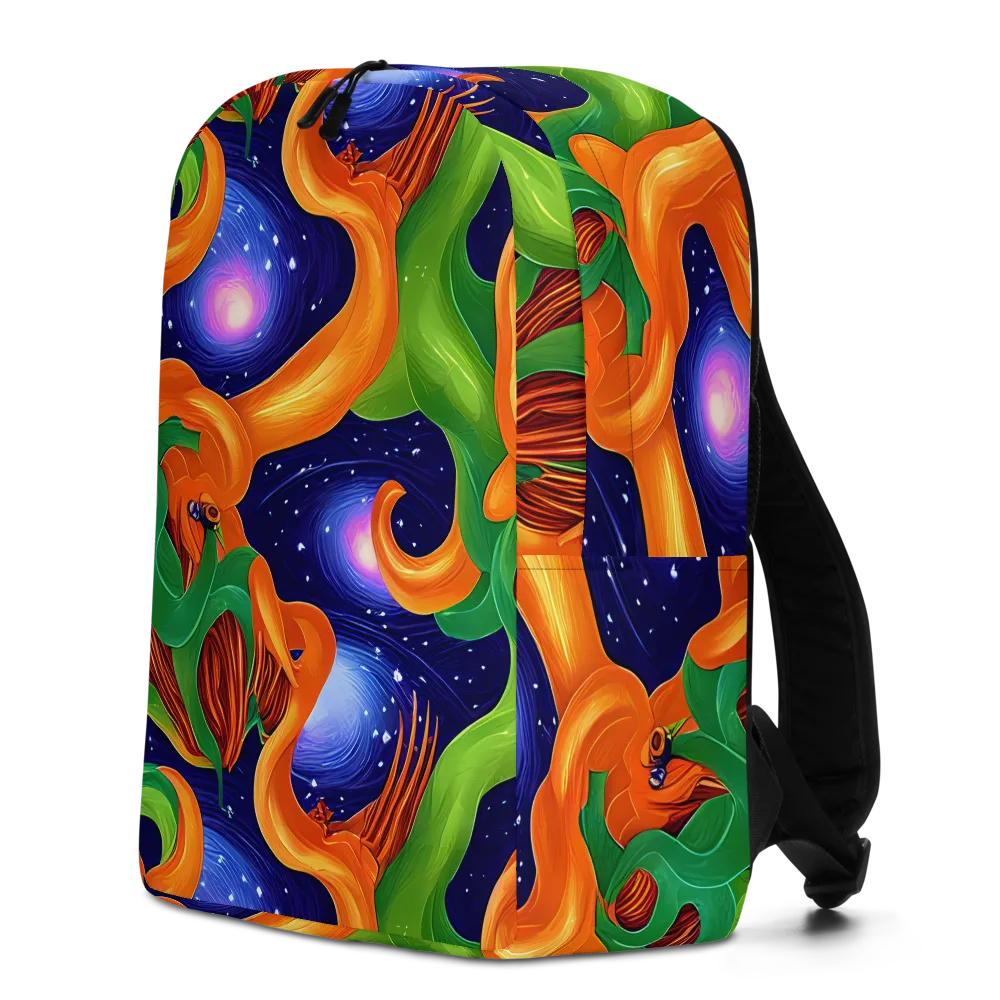 Cosmic Aviary on Minimalist Backpack — Left