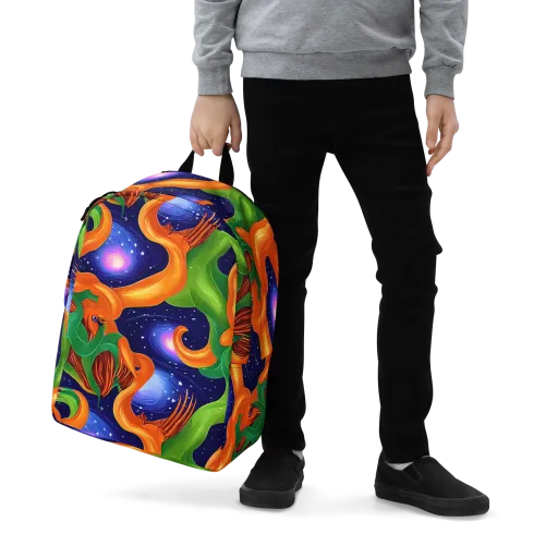 Cosmic Aviary on a Minimalist Backpack