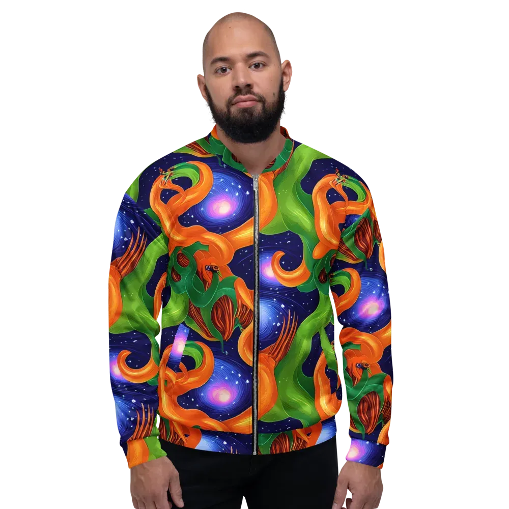 Cosmic Aviary on Bomber Jacket — Front