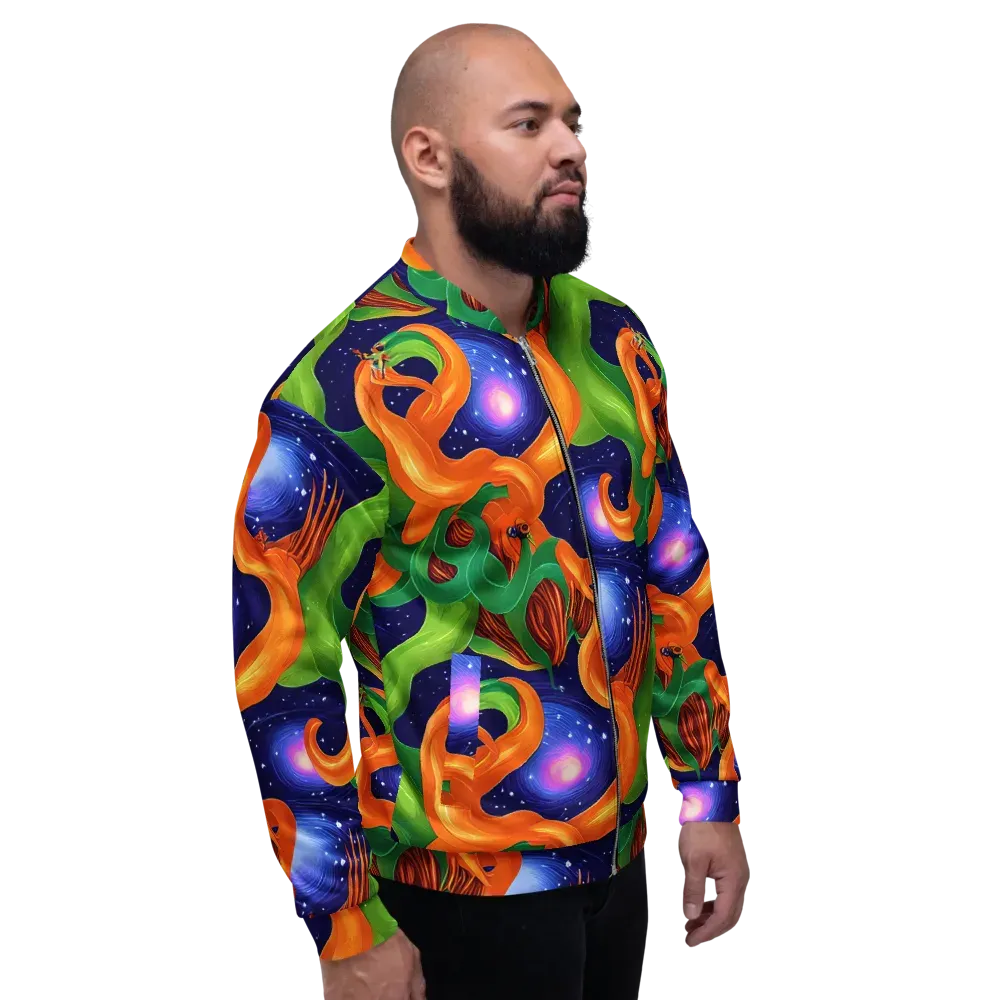 Cosmic Aviary on Bomber Jacket — Right