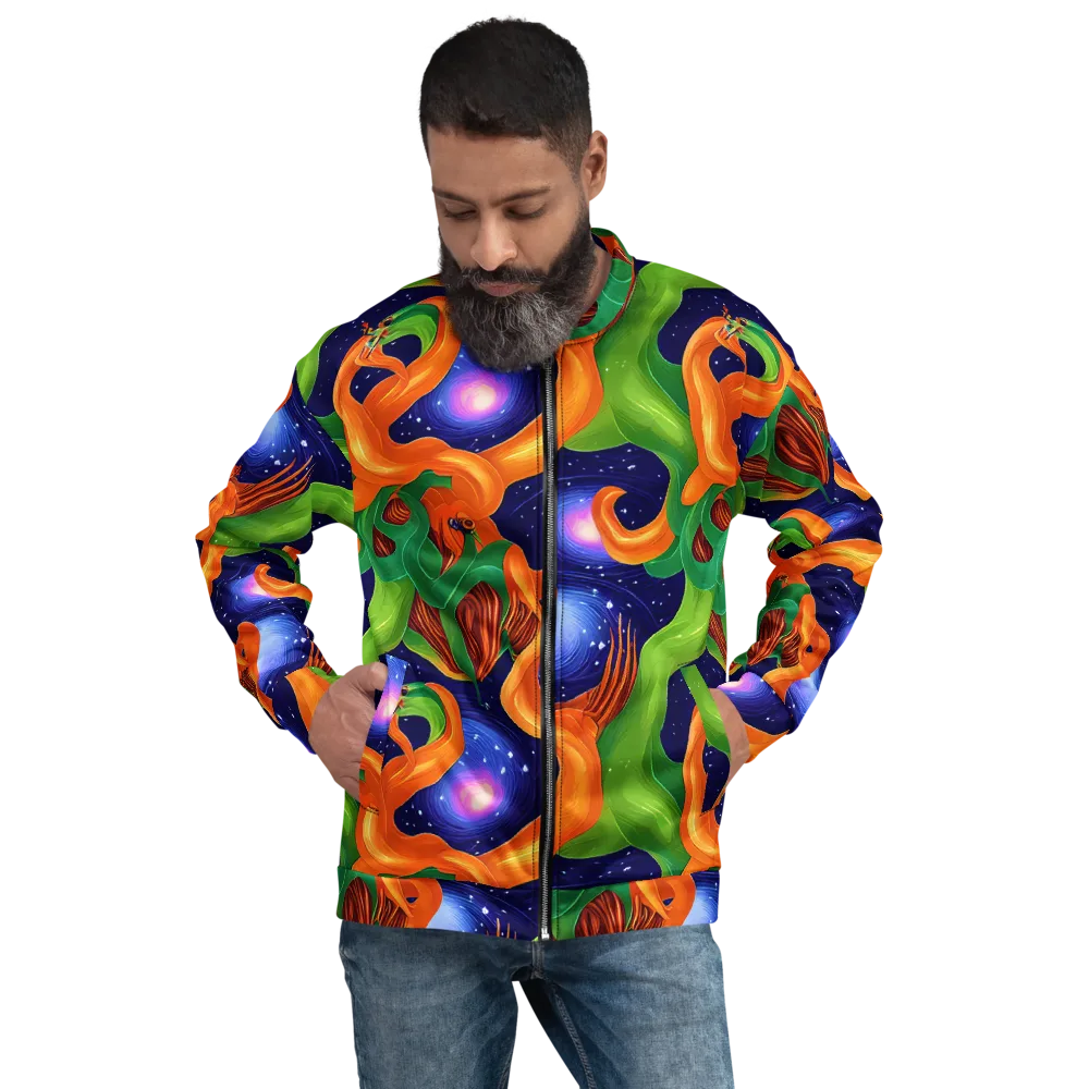 Cosmic Aviary on Bomber Jacket — Front