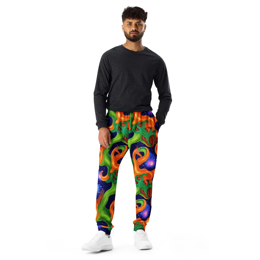 Cosmic Aviary on Men's Joggers — Front
