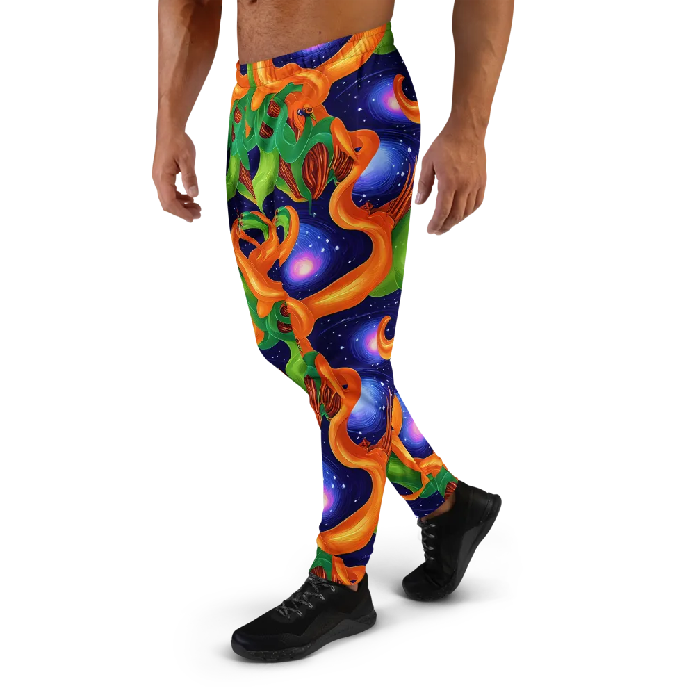 Cosmic Aviary on Men's Joggers — Left
