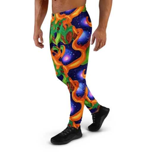 Cosmic Aviary on a Men's Joggers
