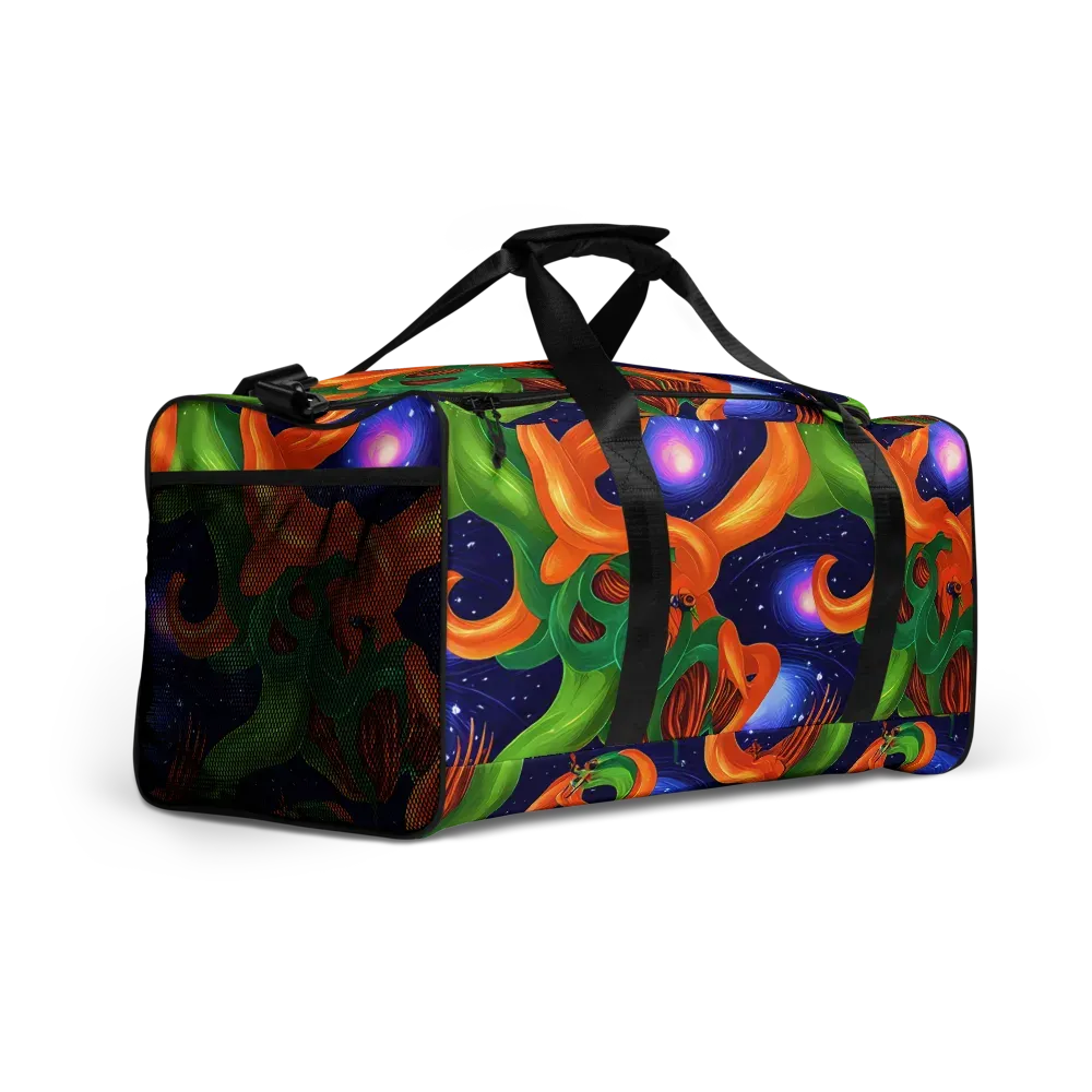 Cosmic Aviary on Duffle Bag — Right Front