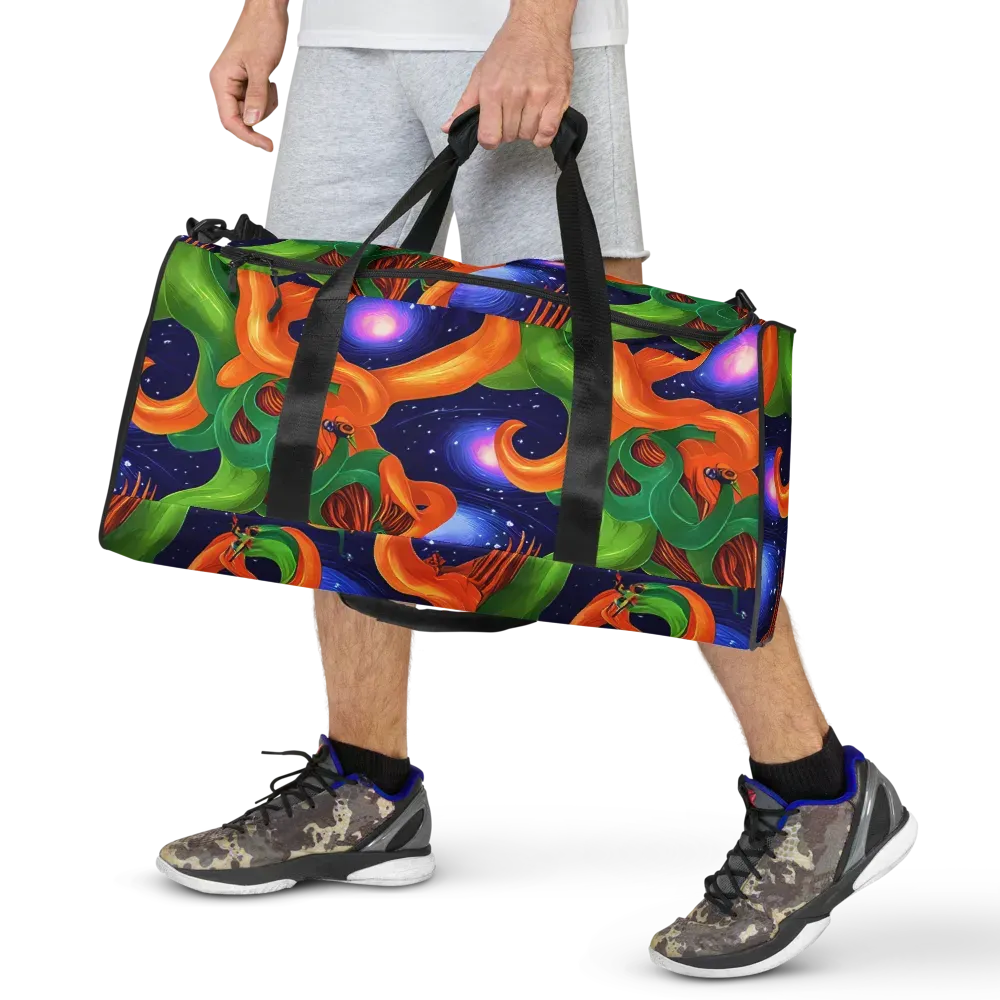 Cosmic Aviary on Duffle Bag — Front