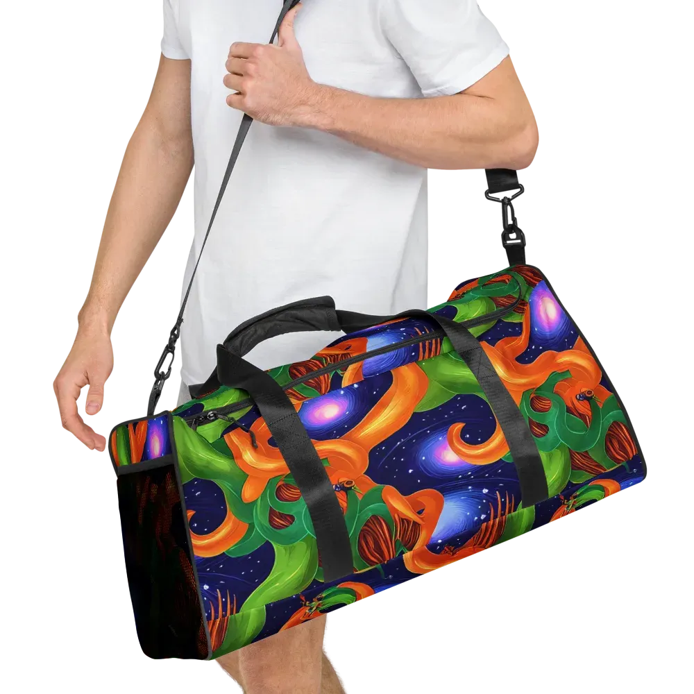 Cosmic Aviary on Duffle Bag — Right Front