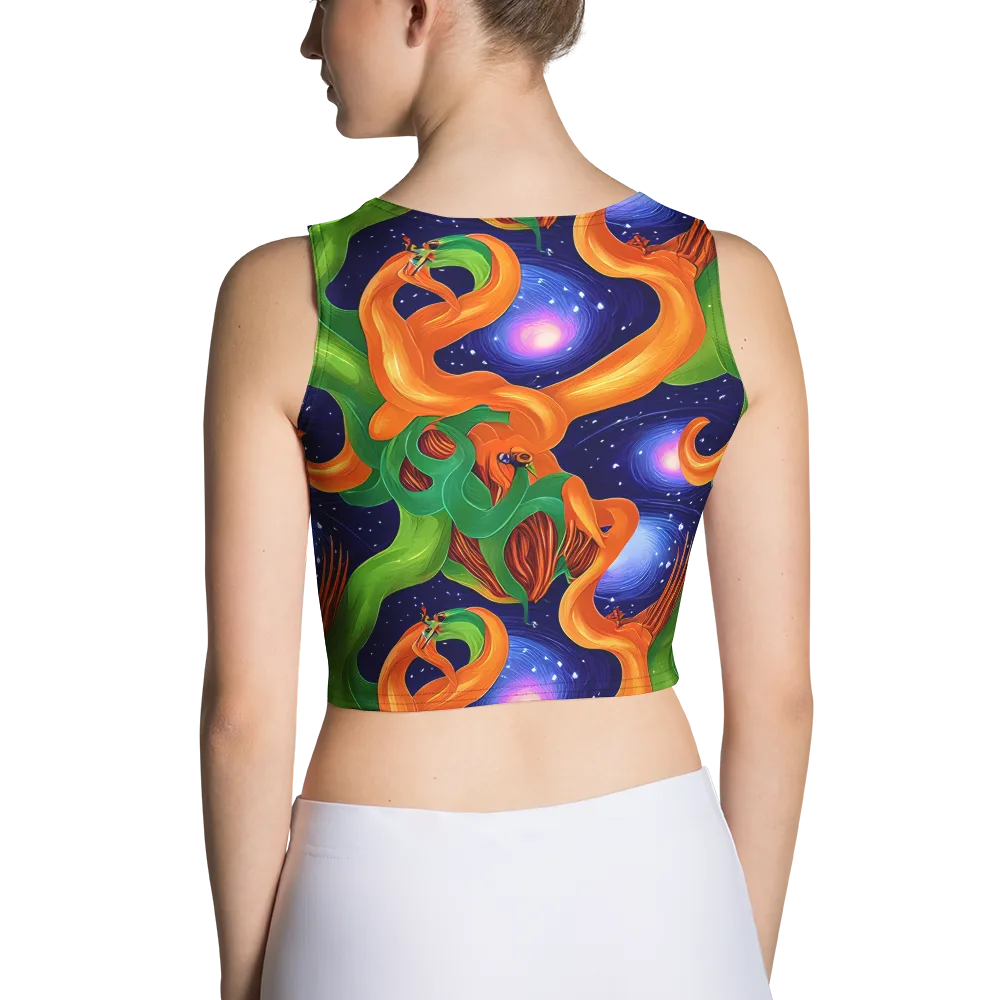 Cosmic Aviary on Crop Top — Back