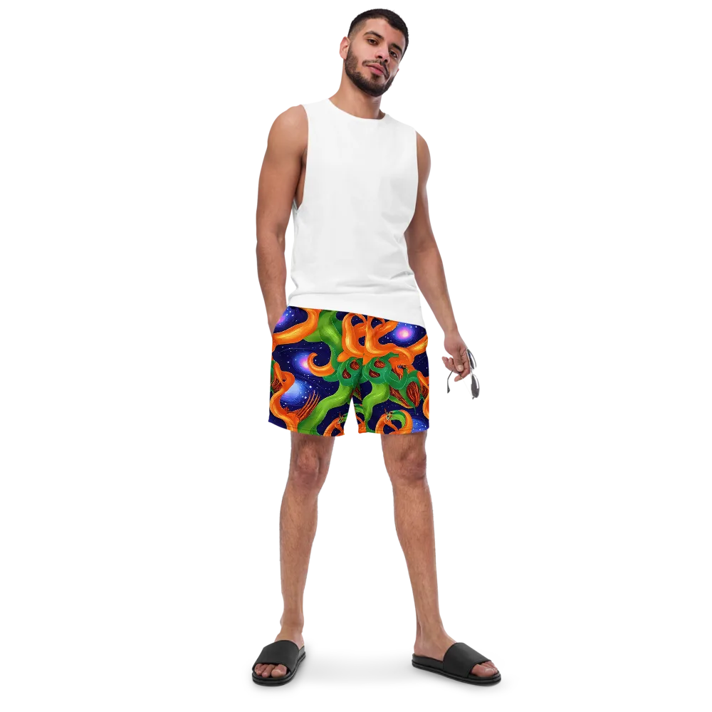 Cosmic Aviary on Swim Trunks — Front