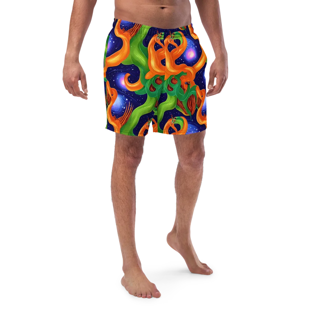 Cosmic Aviary on Swim Trunks — Front