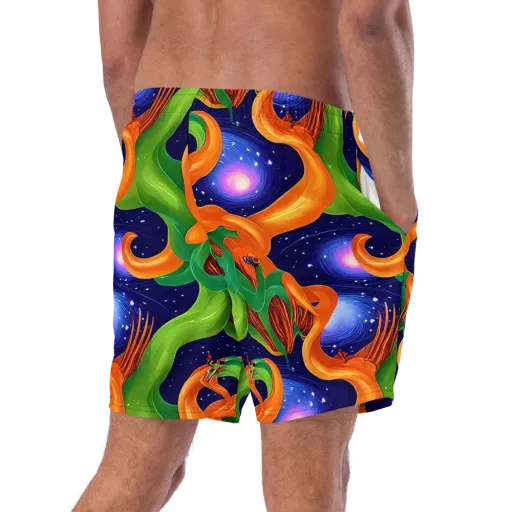 Cosmic Aviary on a Swim Trunks