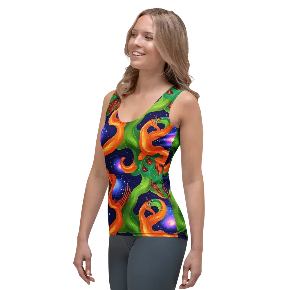 Cosmic Aviary on Women's Tank Top — Left Front