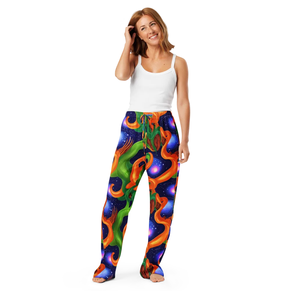 Cosmic Aviary on Women's Pajama Pants — Front