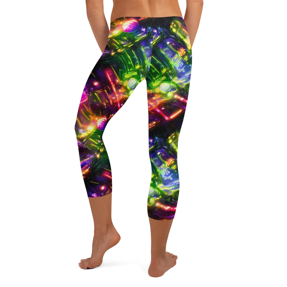 Lacquered Wilds on Capri Leggings — Back