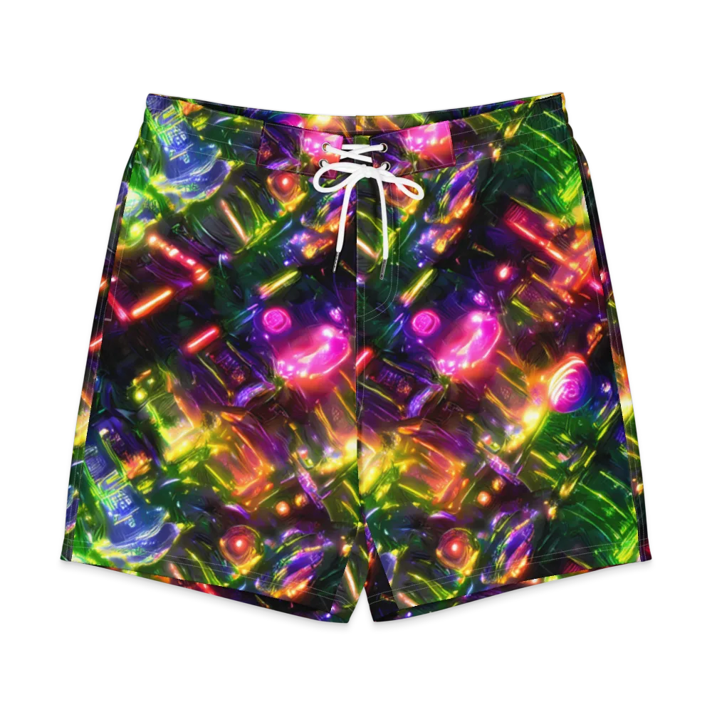 Lacquered Wilds on Men's Board Shorts — Front