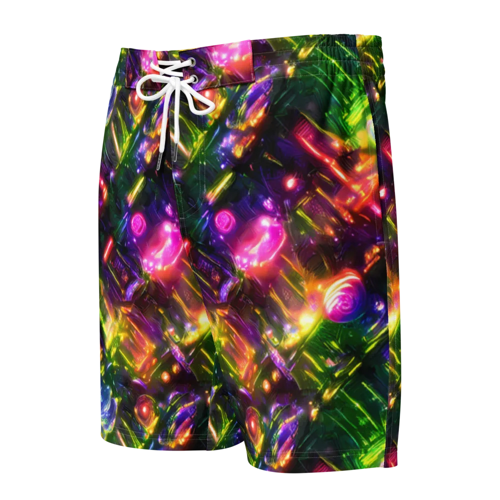 Lacquered Wilds on Men's Board Shorts — Front