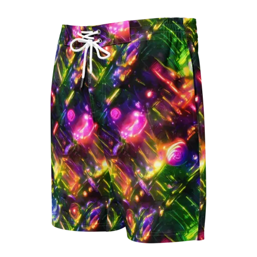 Lacquered Wilds on a Men's Board Shorts