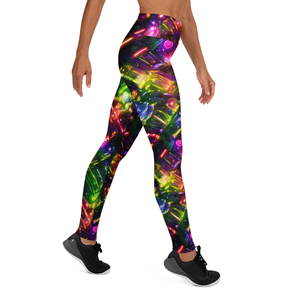 Lacquered Wilds on Yoga Leggings — Right