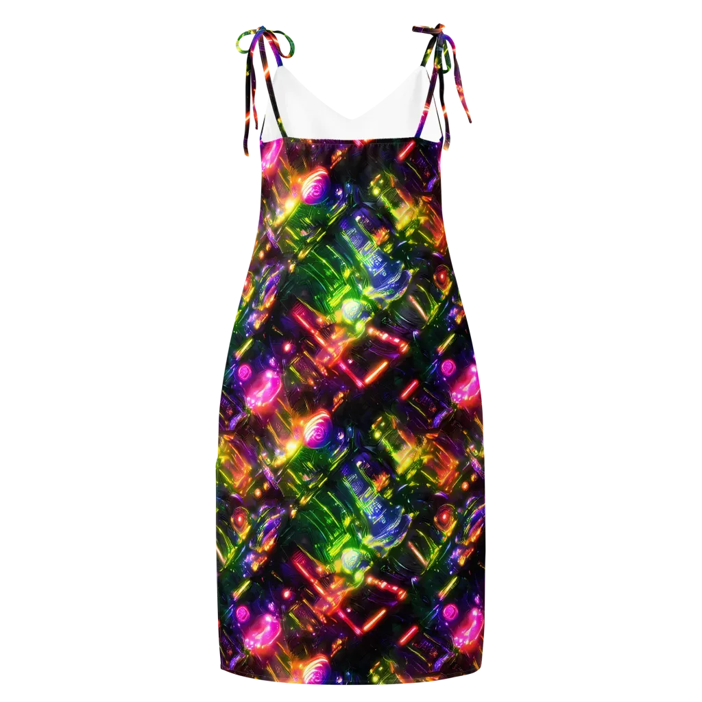 Lacquered Wilds on Slip Dress — Back