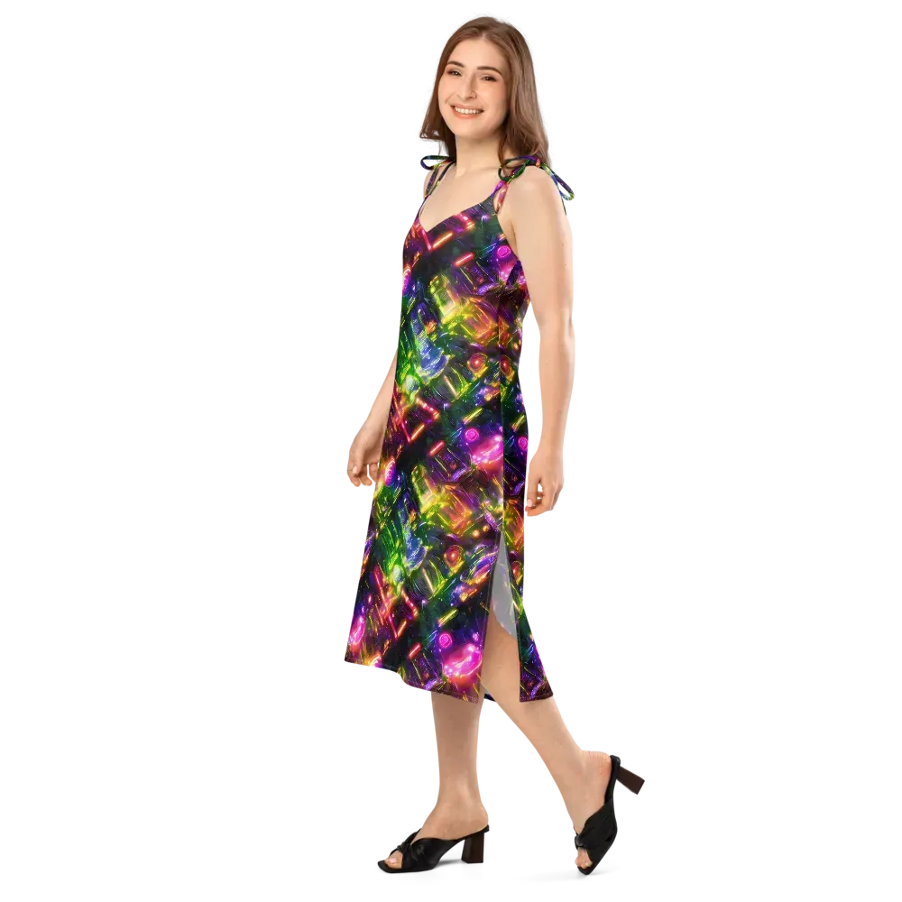 Lacquered Wilds on Slip Dress — Left Front