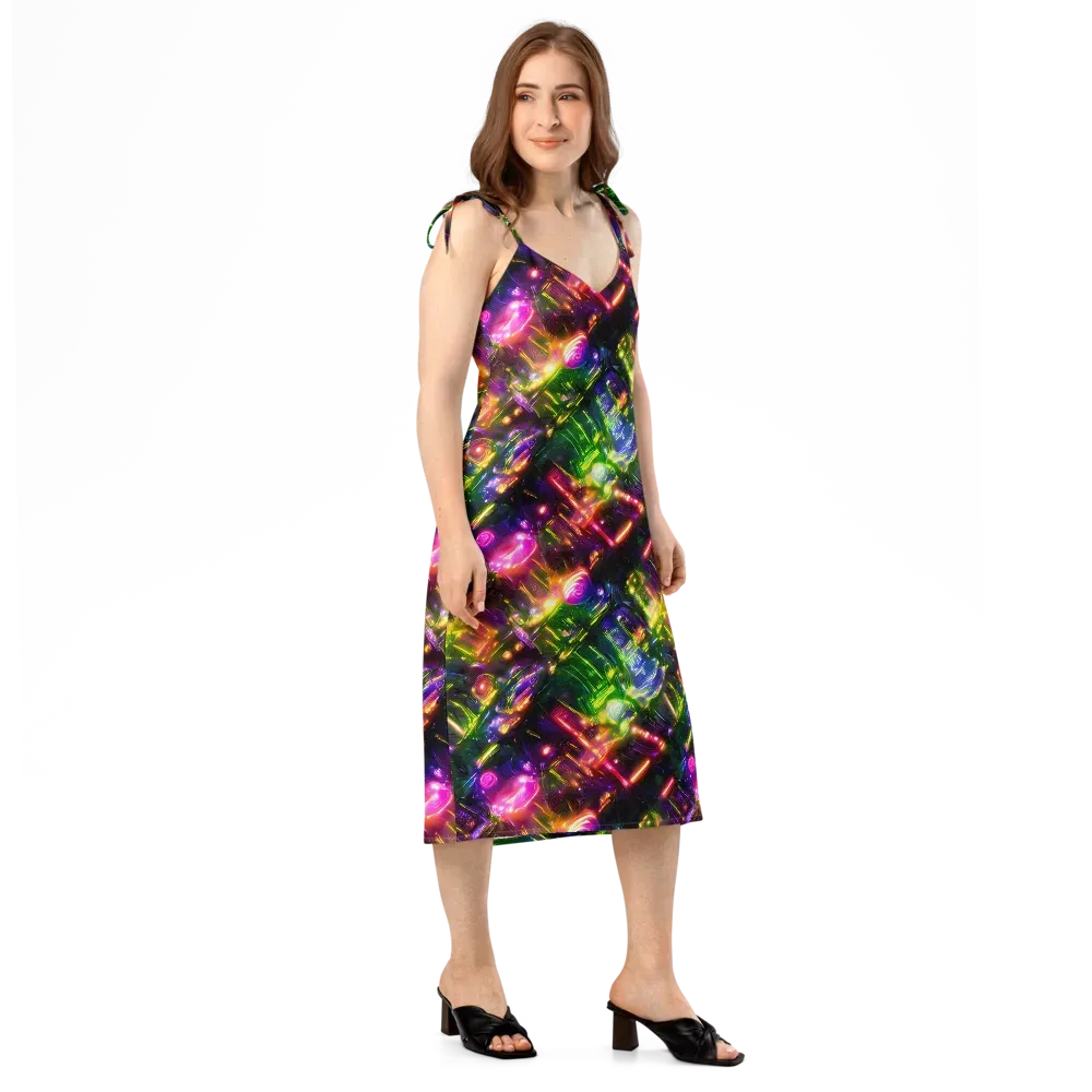 Lacquered Wilds on Slip Dress — Right Front